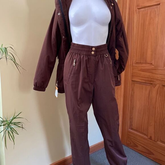 Vintage Fera Ski Jacket and Pants Brown Set Medium - Picture 6 of 10